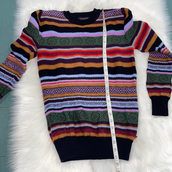 Scotch & Soda Striped Sweater Wool Crew Neck Long Sleeve Pullover Sz S - Picture 8 of 10
